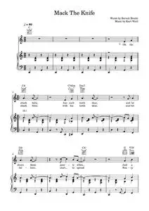 Mack The Knife - Bobby Darin (Piano-Vocal-Guitar)