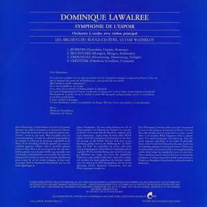 Dominique Lawalree - Symphonie De L'Espoir (1985) {Vinyl, Editions Walrus WLS 16} (Released on VINYL but not CD)