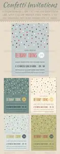 GraphicRiver Confetti Invitations