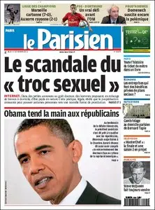 Le PARISIEN + Cahier Paris - Jeudi 4 Novembre 2010