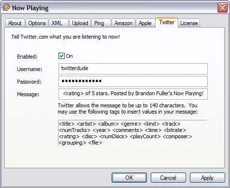 Now Playing 3.6.4.3 Plugin for Winamp