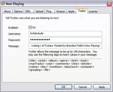 Now Playing 3.6.4.3 Plugin for Winamp