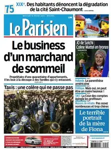 Le Parisien du Mercredi 12 Février 2014