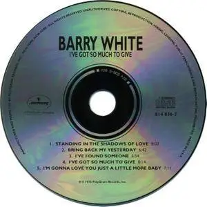 Barry White - I've Got So Much To Give (1973)