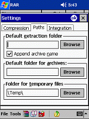 Pocket RAR 3.80 Beta 1 