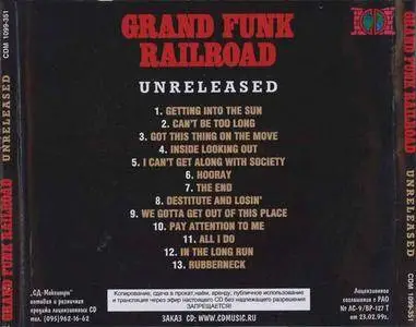 Grand Funk Railroad - Unreleased (1999)