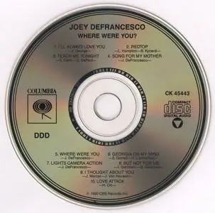 Joey DeFrancesco - Where WERE You? (1990) {Columbia CK 45443}