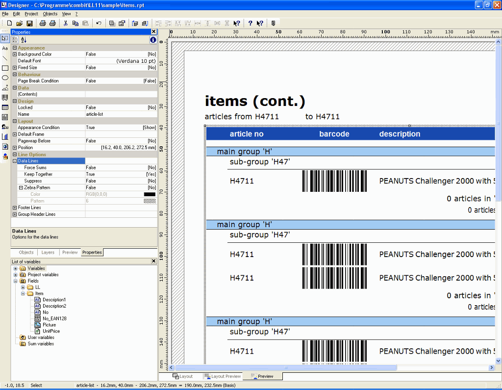 Combit List and Label ver. 12.0 Professional - Multilingual