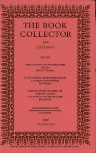 The Book Collector - Autumn, 1973