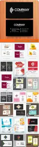 Business cards art style vector 12