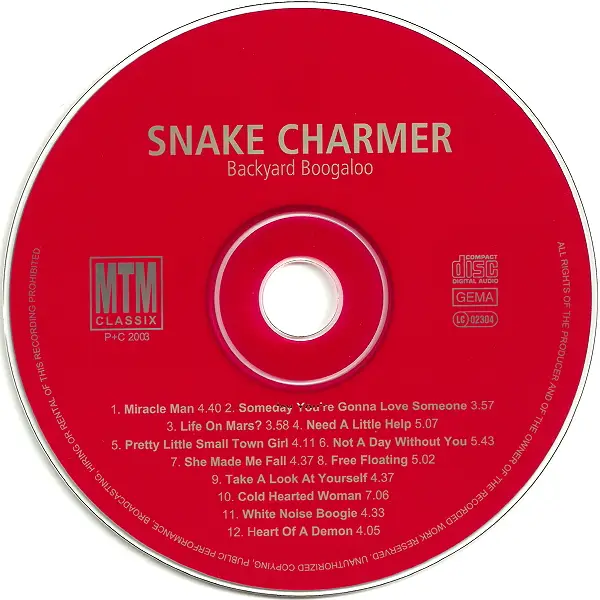 Snake Charmer - Backyard Boogaloo (1998) [Reissue 2003] / AvaxHome