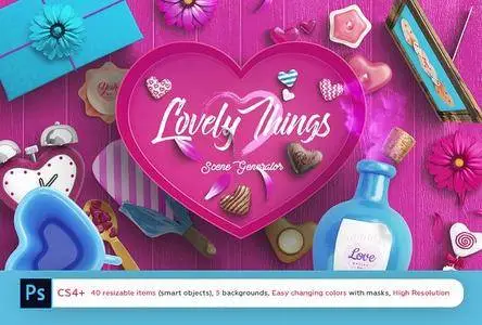 CreativeMarket - Lovely Things Scene Generator