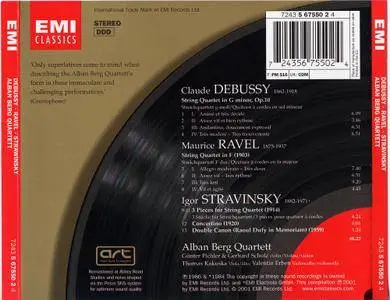 Alban Berg Quartett - Debussy, Ravel: String Quartets, Stravinsky: 3 Pieces, Concertino, Double Canon (2001)