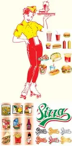 Fast Food Vector mix