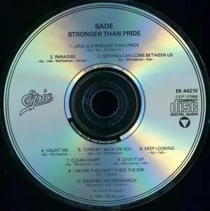 Sade - Stronger Than Pride (1988) {US Press}