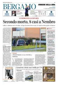 Corriere della Sera Bergamo – 26 febbraio 2020