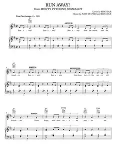 Run Away! - Monty Python's Spamalot (Piano-Vocal-Guitar)