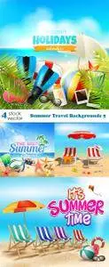 Vectors - Summer Travel Backgrounds 5