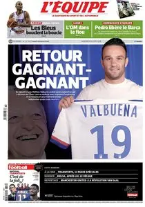 L'Equipe du Mercredi 12 Août 2015