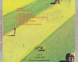 Genesis - Nursery Cryme (1971) [Charisma UK CASCD 1052, 1985]