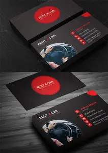 Creativemarket - Rent A Car Business Card