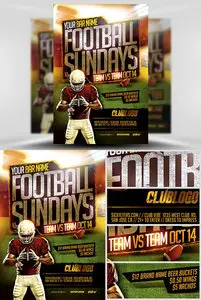 Football Sundays Flyer Template 2