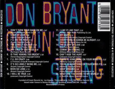 Don Bryant - Comin' On Strong (1964-1970) {Hi Records HUKCD133 rel 1992}