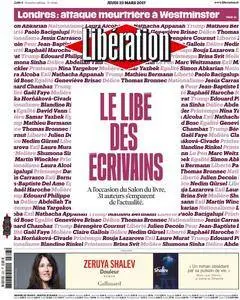 Libération du Jeudi 23 Mars 2017