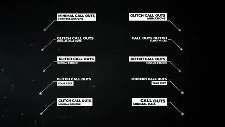 Glitch Call Outs | After Effects 50888302