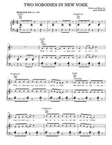 Two Nobodies In New York - Jeff Bowen, title of show Musical (Piano-Vocal-Guitar)