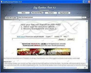 Easy RapidShare Points 4.0.4.0