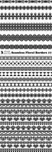 Vectors - Seamless Floral Borders 17