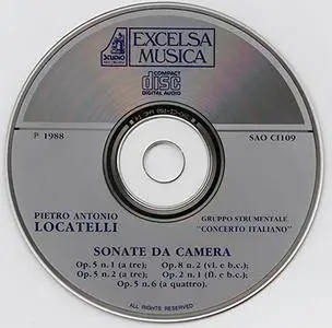 Pietro Antoni Locatelli - Sonate da Camera (1988)