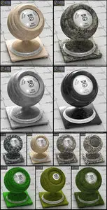 V-Ray Grass & Stone Materials