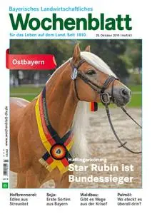 Bayerisches Landwirtschaftliches Wochenblatt Ostbayern - 24. Oktober 2019