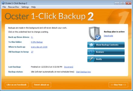 Ocster 1-Click Backup 2.04