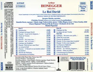 Michel Piquemal, Orchestre de la Cité - Arthur Honegger: Le Roi David (1997)