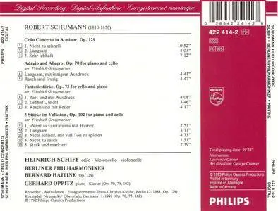 Heinrich Schiff, Gerhard Oppitz - Schumann: Cello Concerto, Adagio & Allegro (1993) Re-Up