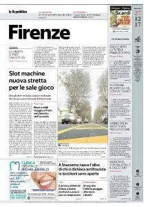 la Repubblica Firenze - 27 Dicembre 2017