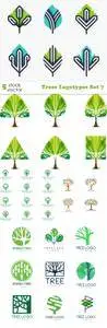 Vectors - Trees Logotypes Set 7
