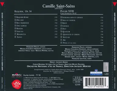 Jacques Mercier, Orchestre National d'Ile de France - Camille Saint-Saëns: Requiem, Psalm XVIII (1997)