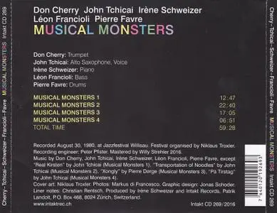 Don Cherry & Irene Schweizer - Musical Monsters (1980) {Intakt CD 269 rel 2016}