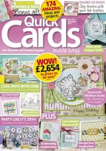 Quick Cards Made Easy – December 2013