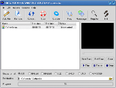 Portable RM to AVI MPEG WMV VCD SVCD DVD Converter v4.0