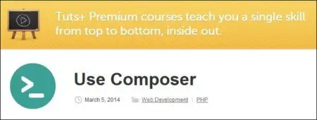 Tutsplus - Use Composer