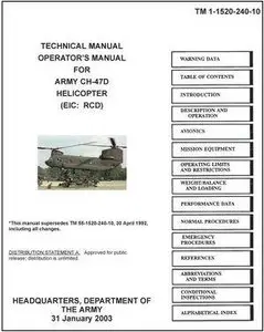 Technical Manual, Operator's Manual for Army CH-47D helicopter (TM 1-1520-240-10)