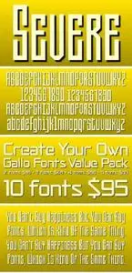 Severe Font Family