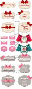 Vector - Labels with ribbons