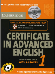 Certificate In Advanced English 1-6 With Answers (repost)