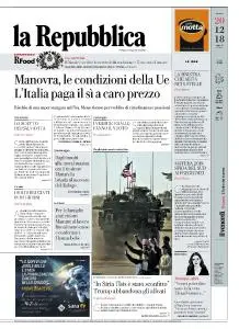 la Repubblica - 20 Dicembre 2018